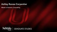Ashley Ranae Carpentier - Master of Science - Counseling 