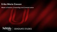 Erika Marie Casson - Master of Science - Criminology and Criminal Justice 