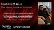 Luke Ellsworth Edson - Master of Science - Criminology and Criminal Justice 