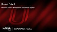 Danial Faisal - Master of Science - Management Information Systems 