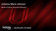 Julianne Marie Johnson - Master of Science - Elementary Education 
