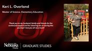 Keri L. Overland - Master of Science - Elementary Education 