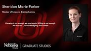 Sheridan Marie Parker - Master of Science - Biomechanics 