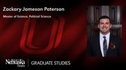 Zackary Jameson Paterson - Master of Science - Political Science 