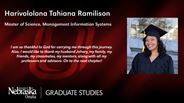 Harivololona Tahiana Ramilison - Master of Science - Management Information Systems 