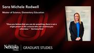 Sara Michele Rodwell - Master of Science - Elementary Education 