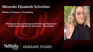 Miranda Elizabeth Schreiber - Master of Science - Counseling 