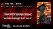 Jasmine Renee Smith - Master of Science - Management Information Systems 