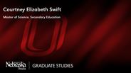 Courtney Elizabeth Swift - Master of Science - Secondary Education 