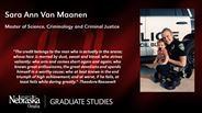 Sara Ann Van Maanen - Master of Science - Criminology and Criminal Justice 
