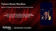 Tishara Renee Wardlow - Master of Science - Criminology and Criminal Justice 