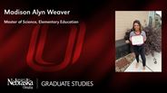 Madison Alyn Weaver - Master of Science - Elementary Education 