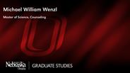 Michael William Wenzl - Master of Science - Counseling 