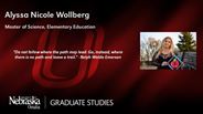 Alyssa Nicole Wollberg - Master of Science - Elementary Education 