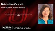 Natalie Mae Zabrocki - Master of Science - Secondary Education 