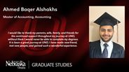 Ahmed Baqer Alshakhs - Master of Accounting - Accounting 