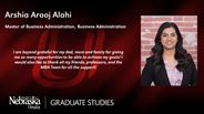 Arshia Arooj Alahi - Master of Business Administration - Business Administration 