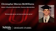 Christopher Warren McWilliams - Master of Business Administration - Business Administration 