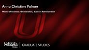 Anna Christine Palmer - Master of Business Administration - Business Administration 