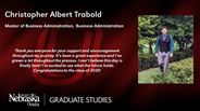 Christopher Albert Trabold - Master of Business Administration - Business Administration 