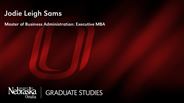Jodie Leigh Sams - Master of Business Administration: Executive MBA - Business Administration, Executive MBA 