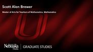 Scott Alan Brewer - Master of Arts for Teachers of Mathematics - Mathematics 