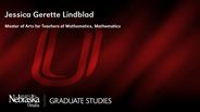 Jessica Gerette Lindblad - Master of Arts for Teachers of Mathematics - Mathematics 