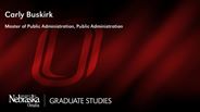 Carly Buskirk - Master of Public Administration - Public Administration 