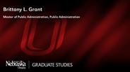 Brittany L. Grant - Master of Public Administration - Public Administration 