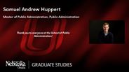 Samuel Andrew Huppert - Master of Public Administration - Public Administration 