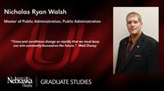 Nicholas Ryan Walsh - Master of Public Administration - Public Administration 