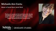 Michaela Ann Cantu - Master of Social Work - Social Work 