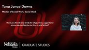 Tana Janae Downs - Master of Social Work - Social Work 