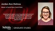 Jordan Ann Holmes - Master of Social Work - Social Work 