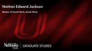 Nathan Edward Jackson - Master of Social Work - Social Work 