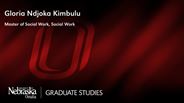 Gloria Ndjoka Kimbulu - Master of Social Work - Social Work 