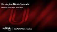 Remington Nicole Samuels - Master of Social Work - Social Work 
