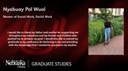 Nyabuay Pal Wuol - Master of Social Work - Social Work 