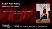 Kaitlin Pearl Kratky - Bachelor of Fine Arts - Studio Art