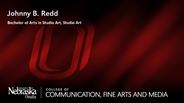 Johnny B. Redd - Bachelor of Arts in Studio Art - Studio Art