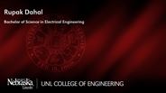 Rupak Dahal - Bachelor of Science in Electrical Engineering