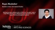 Ruya Abubaker - Bachelor of Arts - International Studies