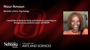 Nour Amoun - Bachelor of Arts - Psychology