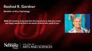 Rashad R. Gardner - Bachelor of Arts - Psychology