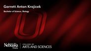 Garrett Anton Krajicek - Bachelor of Science - Biology
