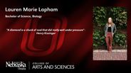 Lauren Marie Lapham - Bachelor of Science - Biology