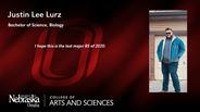 Justin Lee Lurz - Bachelor of Science - Biology