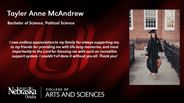 Tayler Anne McAndrew - Bachelor of Science - Political Science