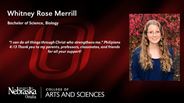 Whitney Rose Merrill - Bachelor of Science - Biology