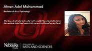 Afnan Adel Mohammad - Bachelor of Arts - Psychology